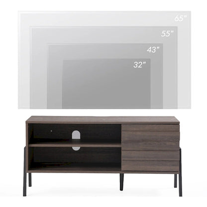WAMPAT Mid-Century TV Stand Wood TV Console for TV's up to 55 - 42 inches