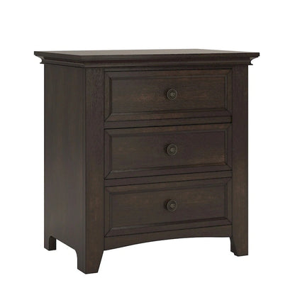 Ediline 3-drawer Wood Modular Storage Nightstand with Charging Station by iNSPIRE Q Classic