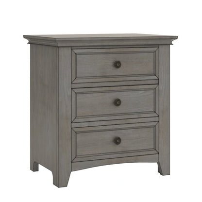 Ediline 3-drawer Wood Modular Storage Nightstand with Charging Station by iNSPIRE Q Classic