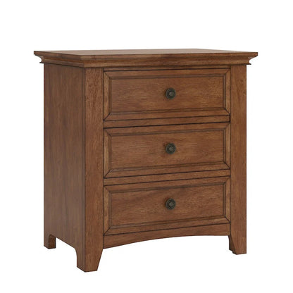 Ediline 3-drawer Wood Modular Storage Nightstand with Charging Station by iNSPIRE Q Classic