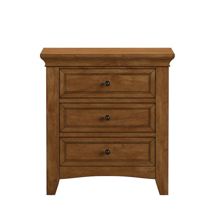 Ediline 3-drawer Wood Modular Storage Nightstand with Charging Station by iNSPIRE Q Classic