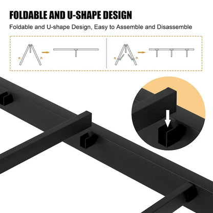 Futzca Bed Frame with Headboard and Footboard