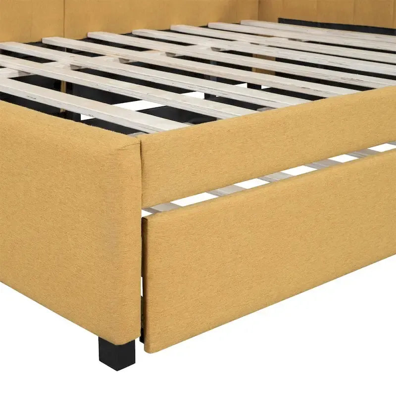 Merax Full Size Upholstered Daybed with Trundle