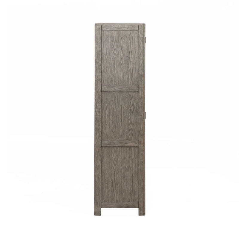 Skyview Lodge Cobblestone Oak Armoire for Bedroom Storage - Width 54 x Depth 20 x Height 75