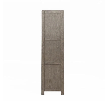 Skyview Lodge Cobblestone Oak Armoire for Bedroom Storage - Width 54 x Depth 20 x Height 75