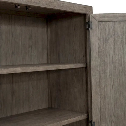 Skyview Lodge Cobblestone Oak Armoire for Bedroom Storage - Width 54 x Depth 20 x Height 75