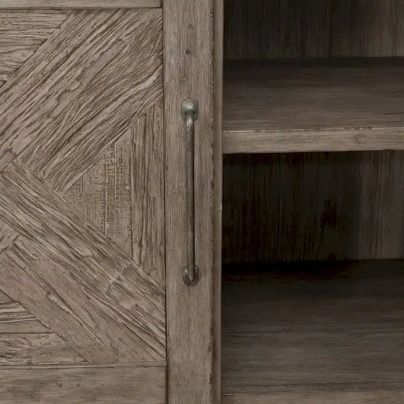 Skyview Lodge Cobblestone Oak Armoire for Bedroom Storage - Width 54 x Depth 20 x Height 75