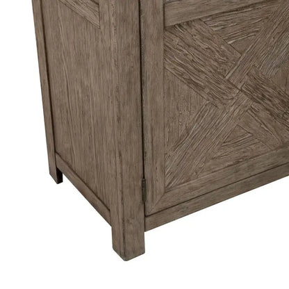 Skyview Lodge Cobblestone Oak Armoire for Bedroom Storage - Width 54 x Depth 20 x Height 75