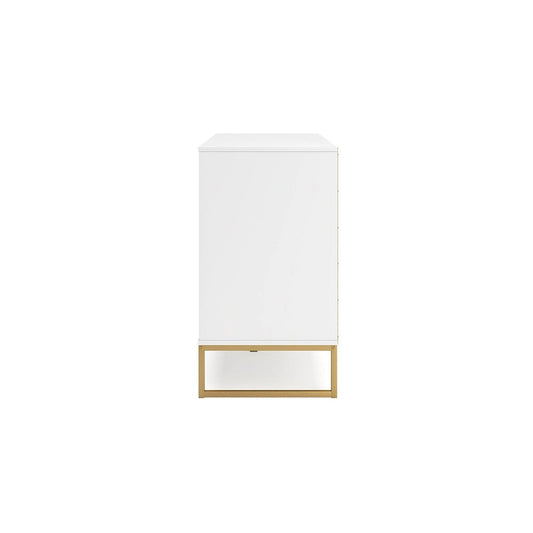 Signature Design by Ashley Socalle White/Gold Dresser