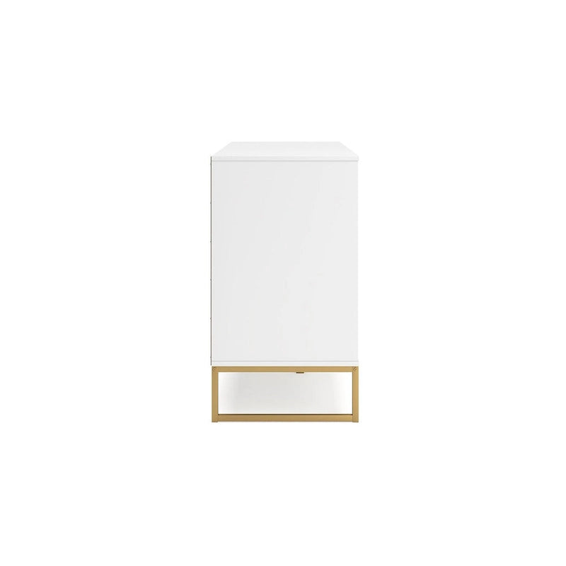 Signature Design by Ashley Socalle White/Gold Dresser