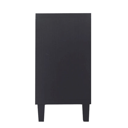Accent Cabinet 4 Door Wooden Cabinet Sideboard Buffet Server Cabinet - N/A