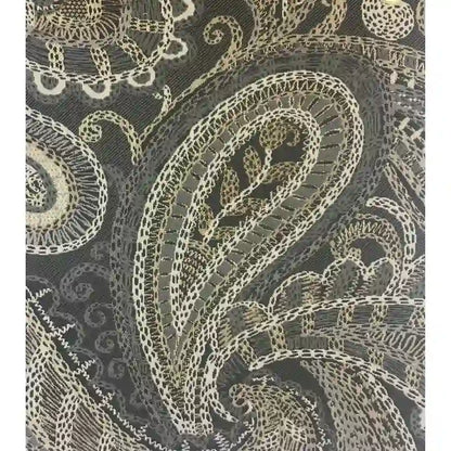Capernicus Beige Paisley Print Accent Chair