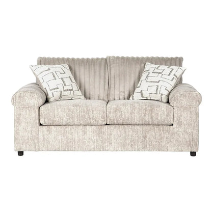 Roundhill Furniture Nason Wide Wale Corduroy Sofa, Loveseat, and Cuddle Chair Set