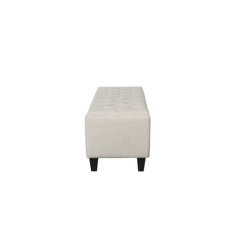 Porthos Home Wren Fabric Button Tufted Storage Bench