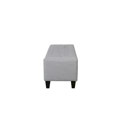Porthos Home Wren Fabric Button Tufted Storage Bench