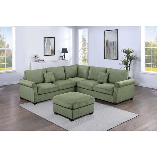 Poundex 4-pcs Sectional