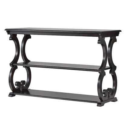 Lorraine Wood Scroll TV Stand Sofa Table by iNSPIRE Q Classic