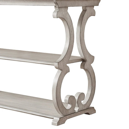Lorraine Wood Scroll TV Stand Sofa Table by iNSPIRE Q Classic