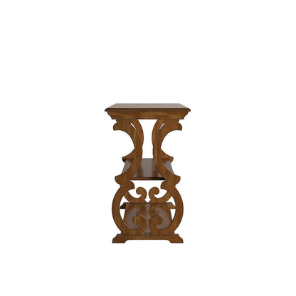 Lorraine Wood Scroll TV Stand Sofa Table by iNSPIRE Q Classic