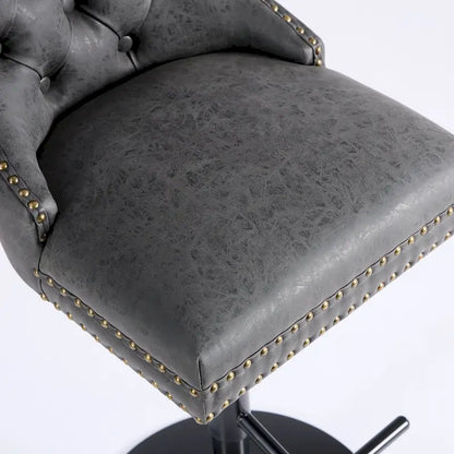 Modern Upholstered Adjusatble Thick Swivel Counter Barstools