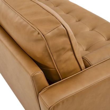 Valour 78 Leather Apartment Sectional Sofa