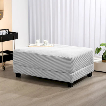 The Contemporary Oversized Corduroy Ottoman