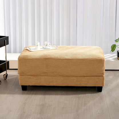 The Contemporary Oversized Corduroy Ottoman