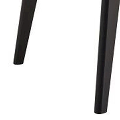 Iora 71 Inch Dining Table, Industrial Style, Rounded Corners, Black Wood