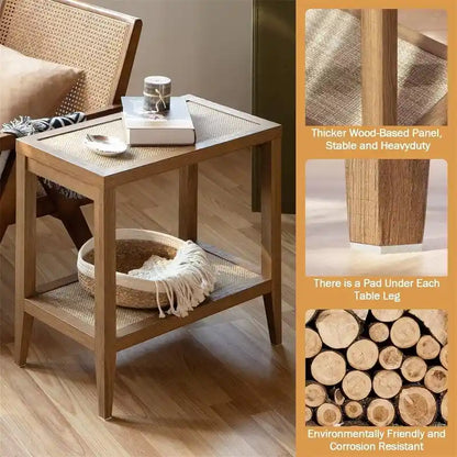 End Table Living Room Set of 2 - 14D x 24W x 24H