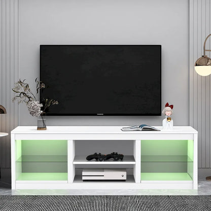 66 Modern RGB LED TV Stand Console Table for TV's up to 75