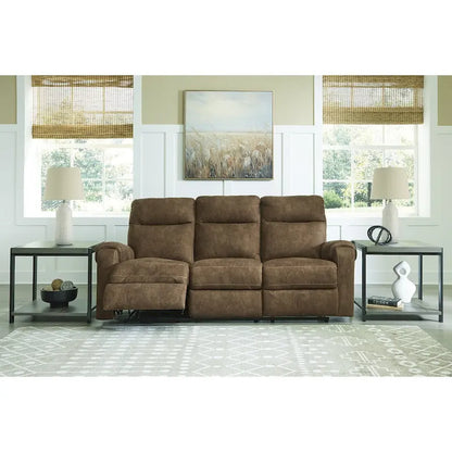 Signature Design by Ashley Edenwold Brown Reclining Sofa - 86 W x 40 D x 40 H