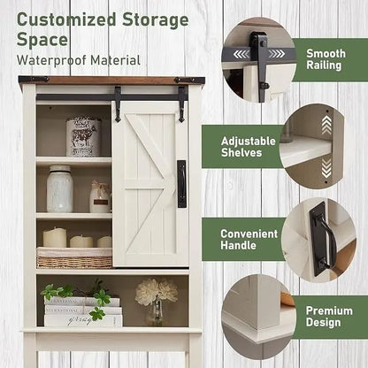 Farmhouse Over The Toilet Storage Cabinet, Cabinet Over Toilet