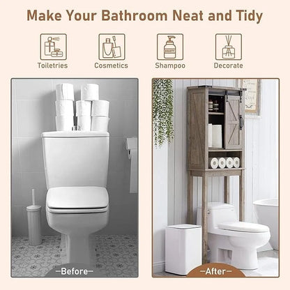Farmhouse Over The Toilet Storage Cabinet, Cabinet Over Toilet