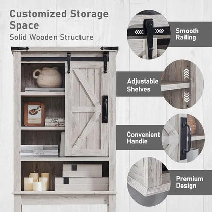 Farmhouse Over The Toilet Storage Cabinet, Cabinet Over Toilet