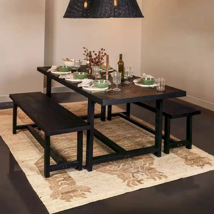 Elegant Acacia Trestle Bench