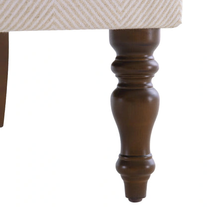 Accent Armchair with Turned Legs Set of 2 Blue/ Beige / Grey