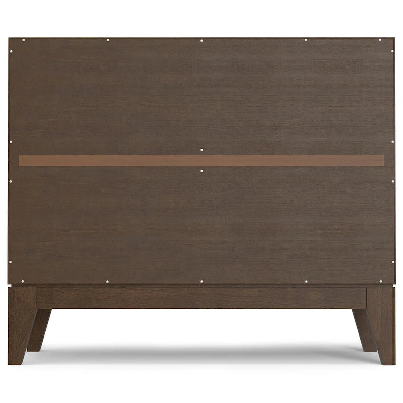 WYNDENHALL Pearson SOLID HARDWOOD 38 Wide Rectangle Modern 2 Door Sideboard Buffet/Storage Cabinet in Walnut Brown