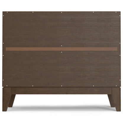 WYNDENHALL Pearson SOLID HARDWOOD 38 Wide Rectangle Modern 2 Door Sideboard Buffet/Storage Cabinet in Walnut Brown