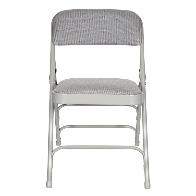 Hampden Furnishings Bernadine Collection Fabric Triple Brace Folding Chair, Pack of 4