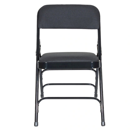 Hampden Furnishings Bernadine Collection Fabric Triple Brace Folding Chair, Pack of 4