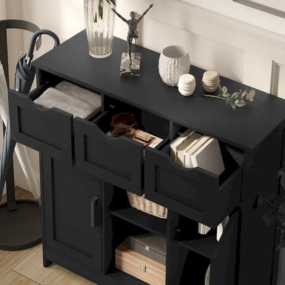Roomfitters Morden Buffet Sideboard Cabinet with doors and drawers, Coffee Bar Cabinet, Sideboard with Storage