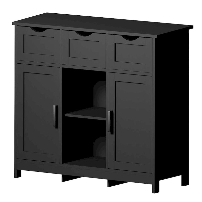 Roomfitters Morden Buffet Sideboard Cabinet with doors and drawers, Coffee Bar Cabinet, Sideboard with Storage