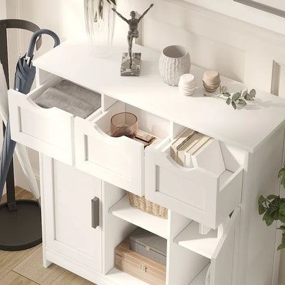 Roomfitters Morden Buffet Sideboard Cabinet with doors and drawers, Coffee Bar Cabinet, Sideboard with Storage