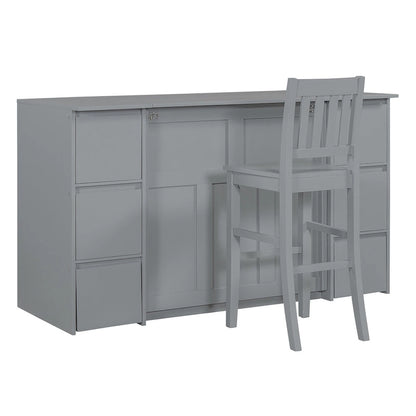 Full Size Murphy Bed with Drawers