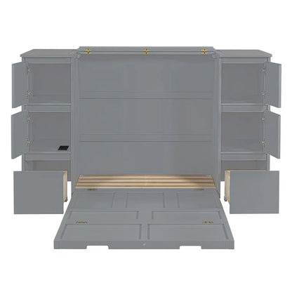 Full Size Murphy Bed with Drawers