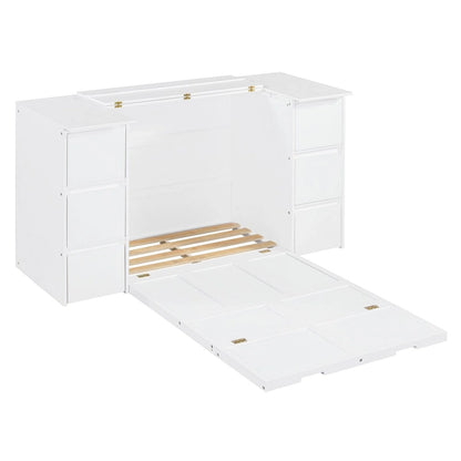 Full Size Murphy Bed with Drawers