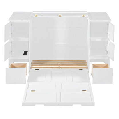 Full Size Murphy Bed with Drawers